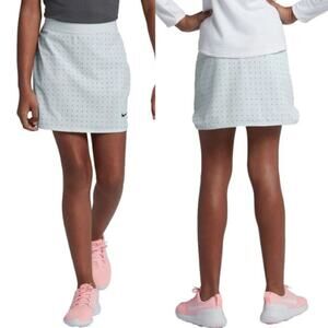 Nike High Rise Flex Print Skort Pure Platinum/Dark Grey/Black Kids Girls Size XL